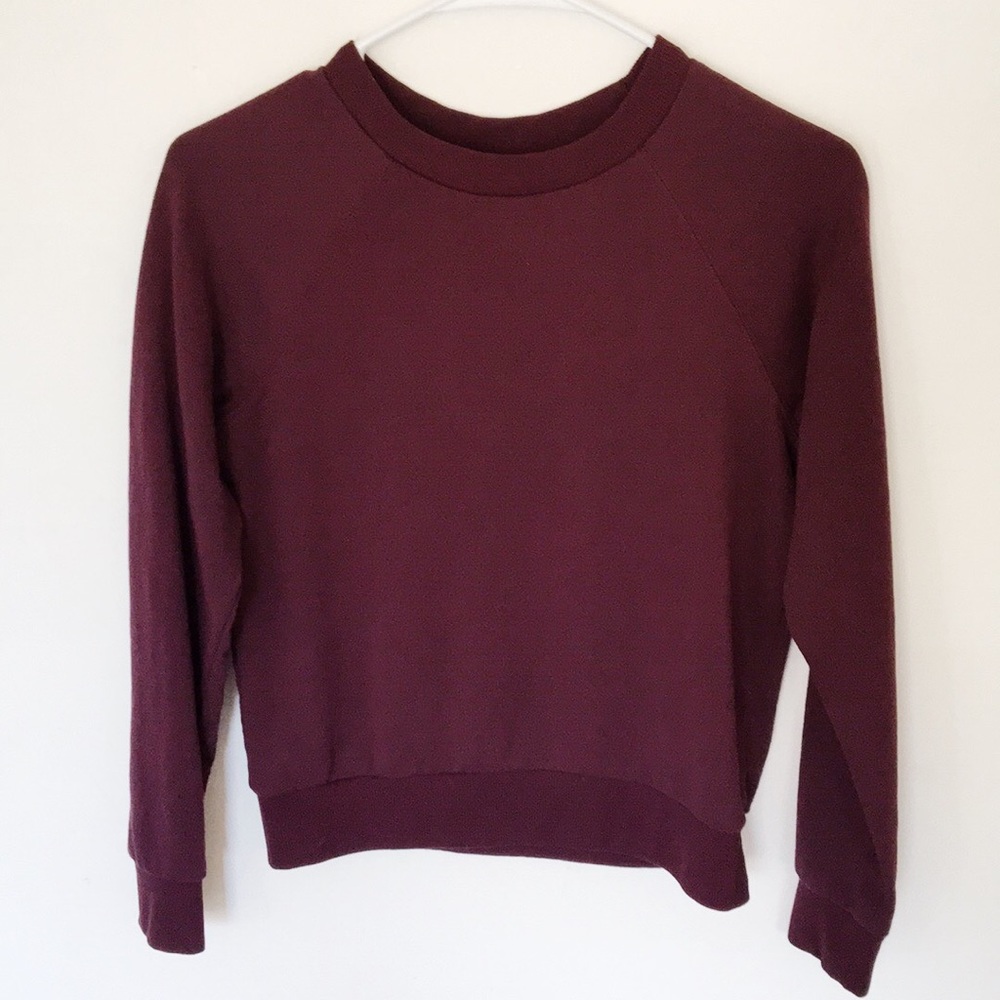 H&M Burgundy Sweatshirt